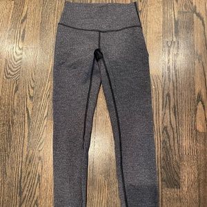 Black/white/gray Lululemon leggings